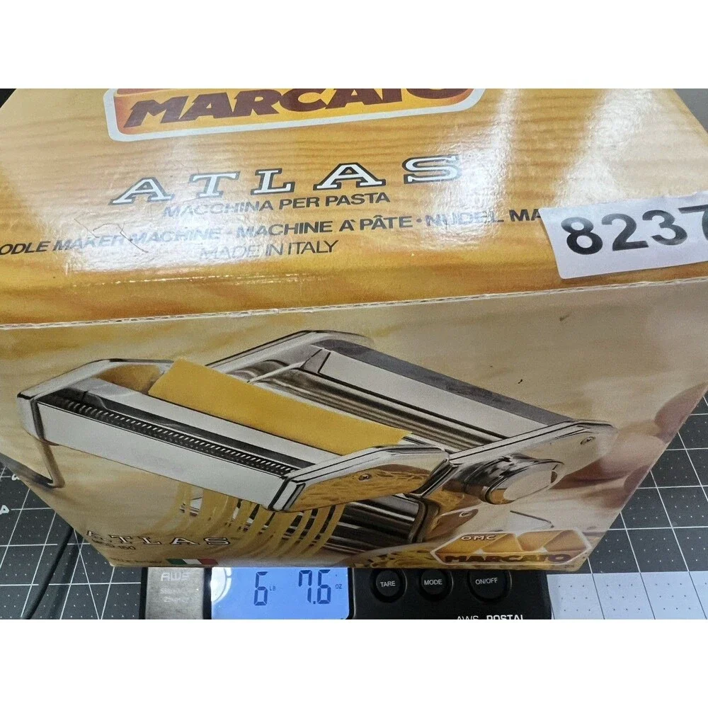 Marcato Atlas Pasta Noodle Maker Machine 150 Italy Williams Sonoma heavy box